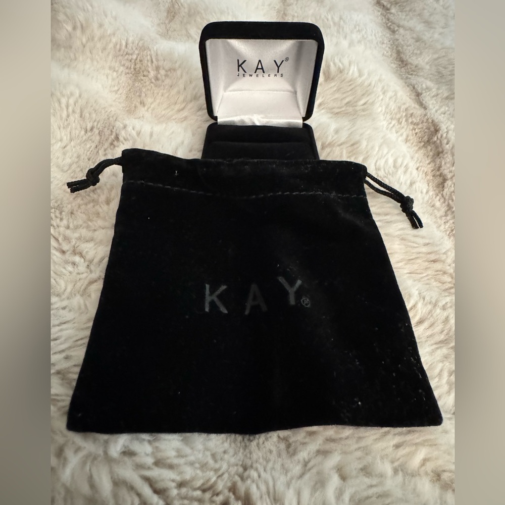 Kay Jewelers empty Black Mini Bag with empty Ring box